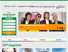 Tablet Screenshot of grimm-touristik.de